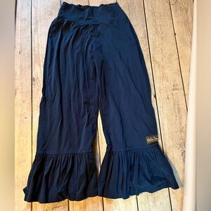 Matilda Jane mama ruffle pants blue medium